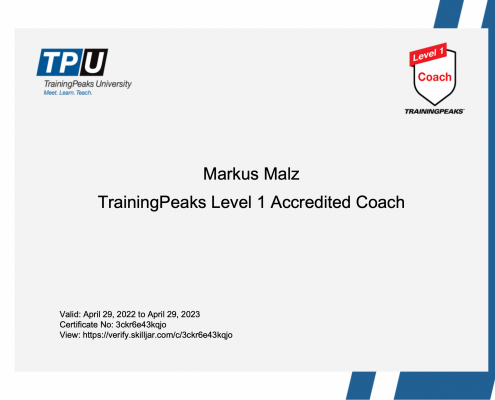 TrainingPeaks Level 1 Coach